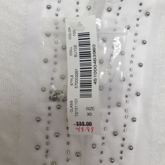 🎀 NWT White House Black Market CardiganBeaded🎀 - Picture 3 of 3